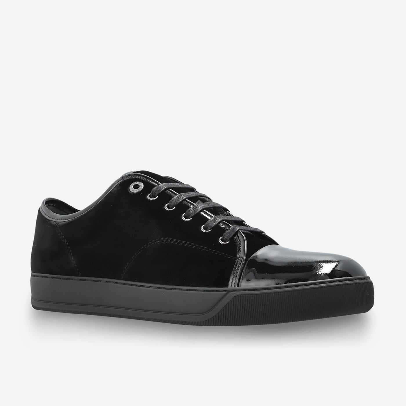 Lanvin DBB1 Leather And Suede Sneakers