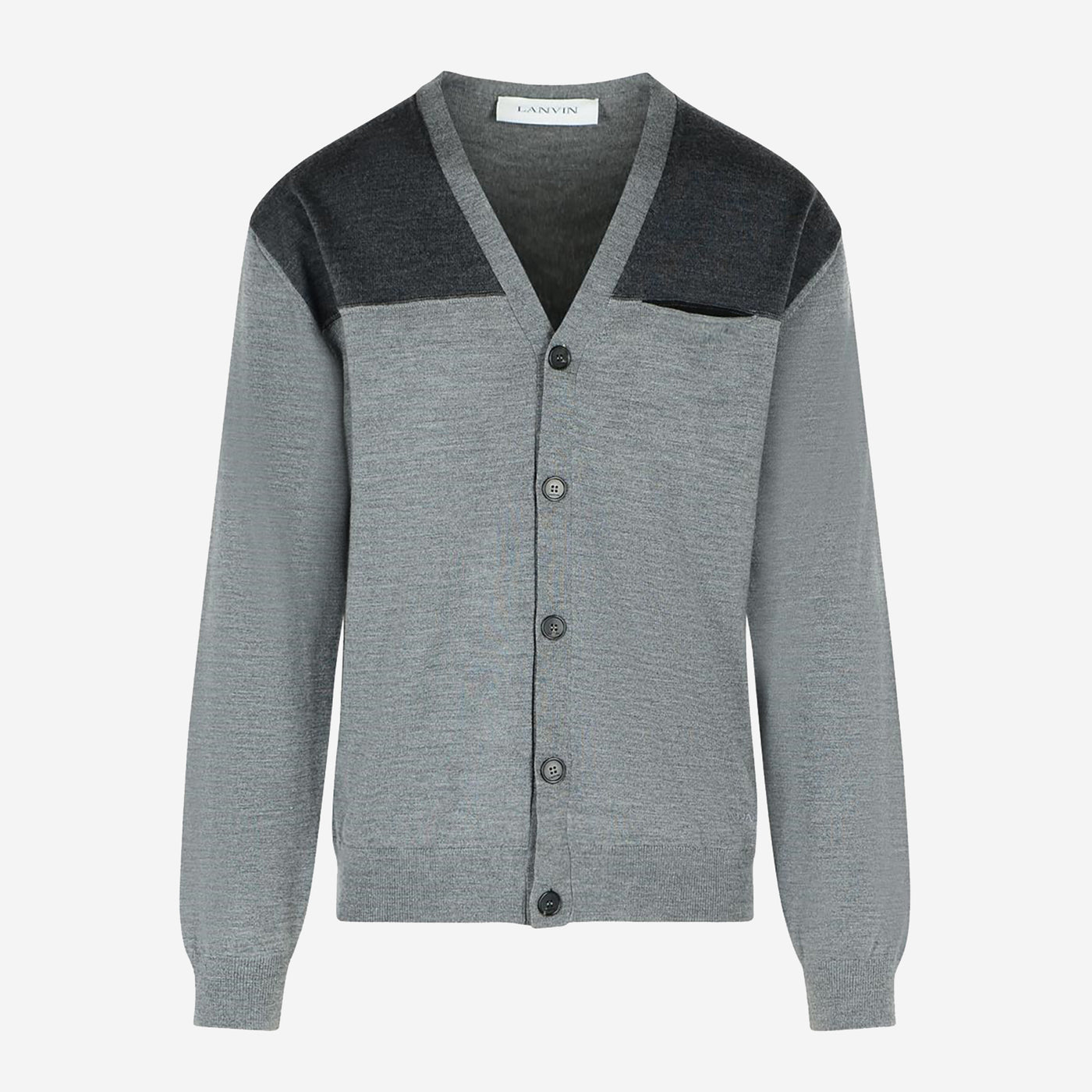 Lanvin Bi Colour Wool Cardigan