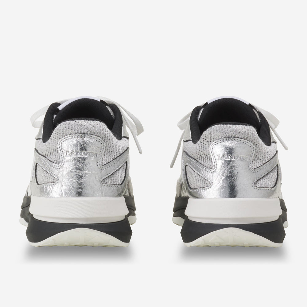 H*◎様 【最終値下】LANVIN 15AW LOOK41 size:44 ルカ Lanvin Crinkled Metallic Leather JLA Sneakers – ZAP