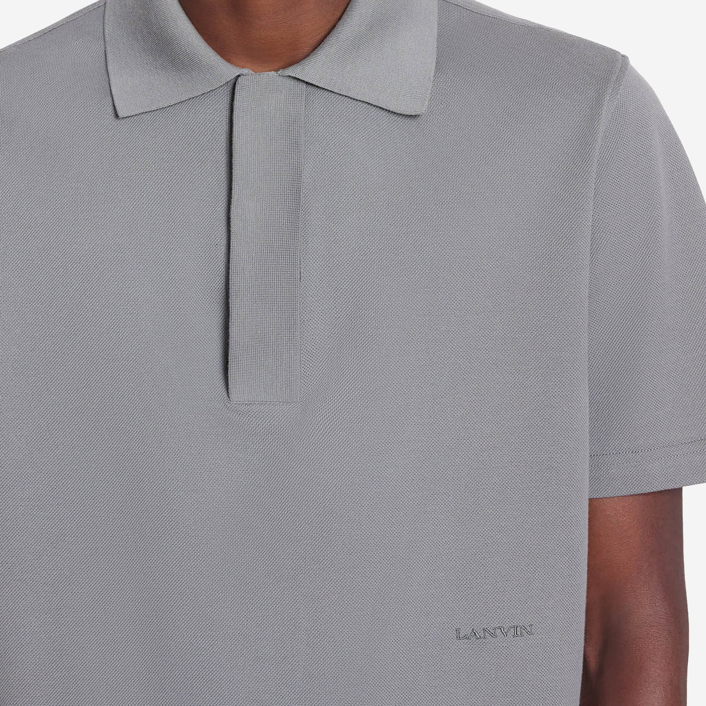 Lanvin Embroidered Logo Polo