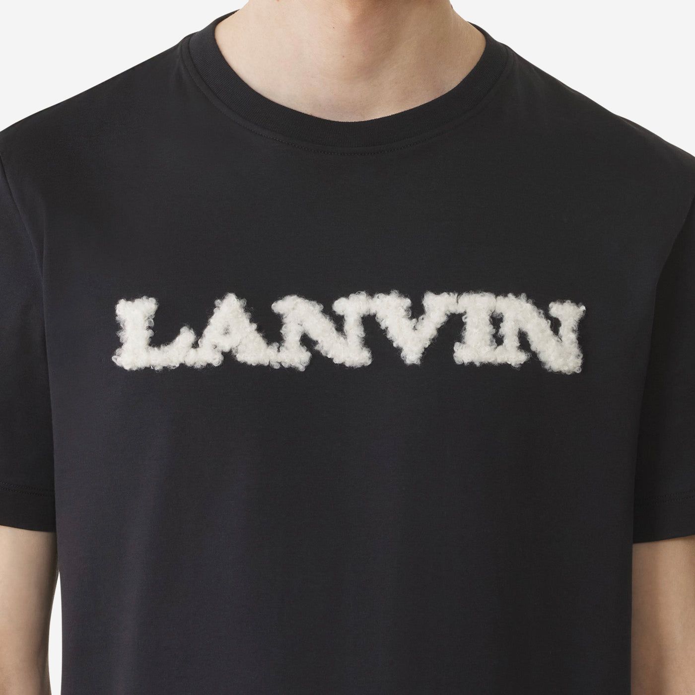 Lanvin Shearling Detail T-Shirt
