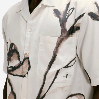Lewis James Poppy Floral Printed Tencel Shirt