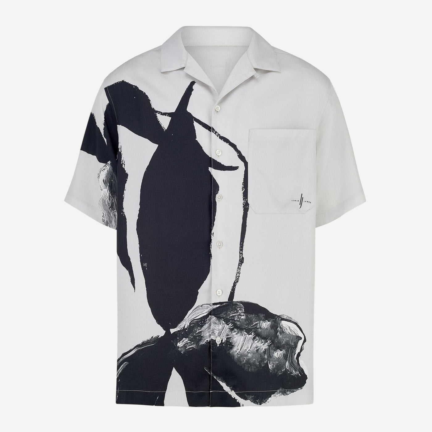 Lewis James Iris Floral Printed Tencel Shirt