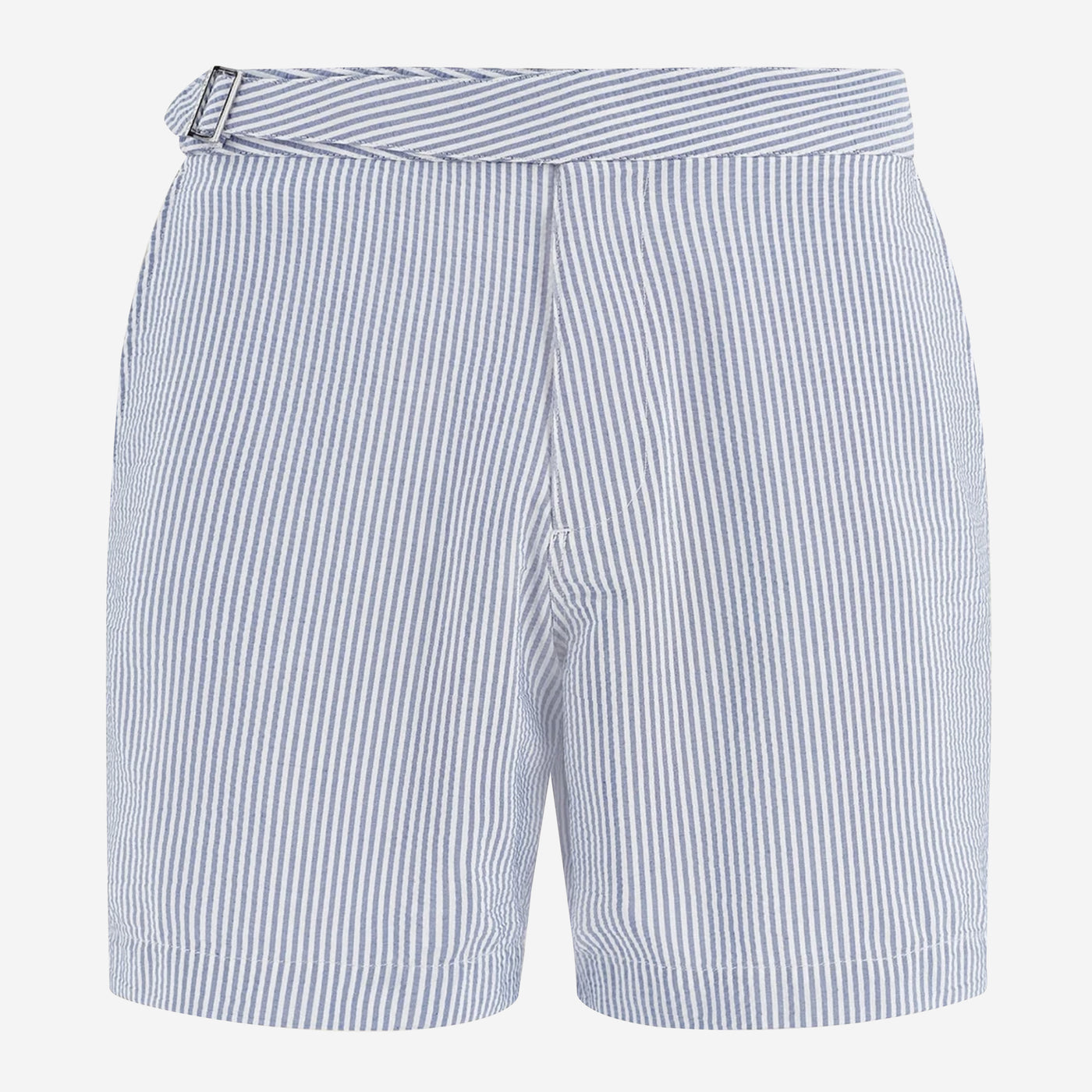 Lewis James Seersucker Striped Half Elasticated Swimshorts