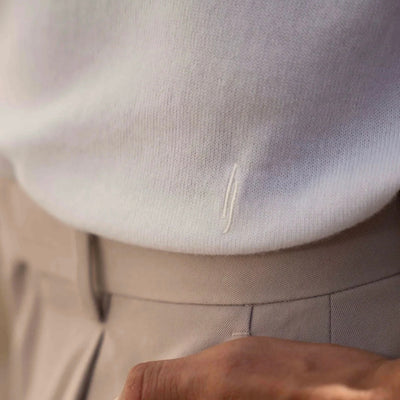 Lewis James Extra Fine Merino Wool WIth Embroidery Detail Polo