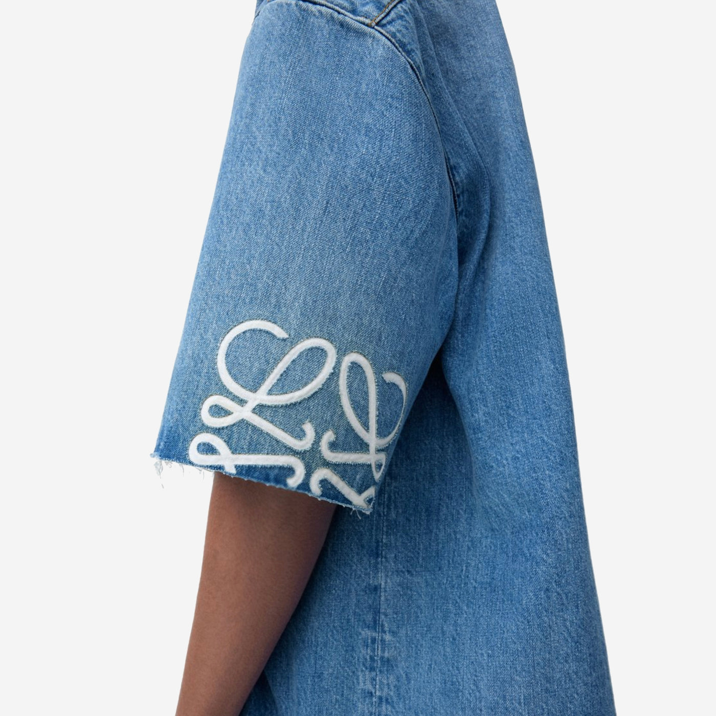 Loewe Anagram Sleeve Denim Shirt