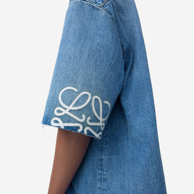 Loewe Anagram Sleeve Denim Shirt