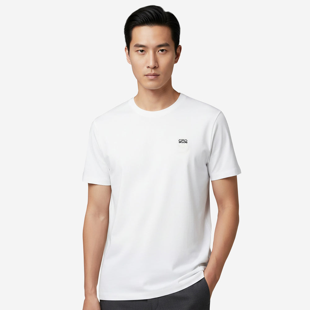 【極美品】25SS LOEWE ANAGRAM REGULAR-FIT TEE Loewe Anagram Embroidery Regular Fit T-Shirt – ZAP