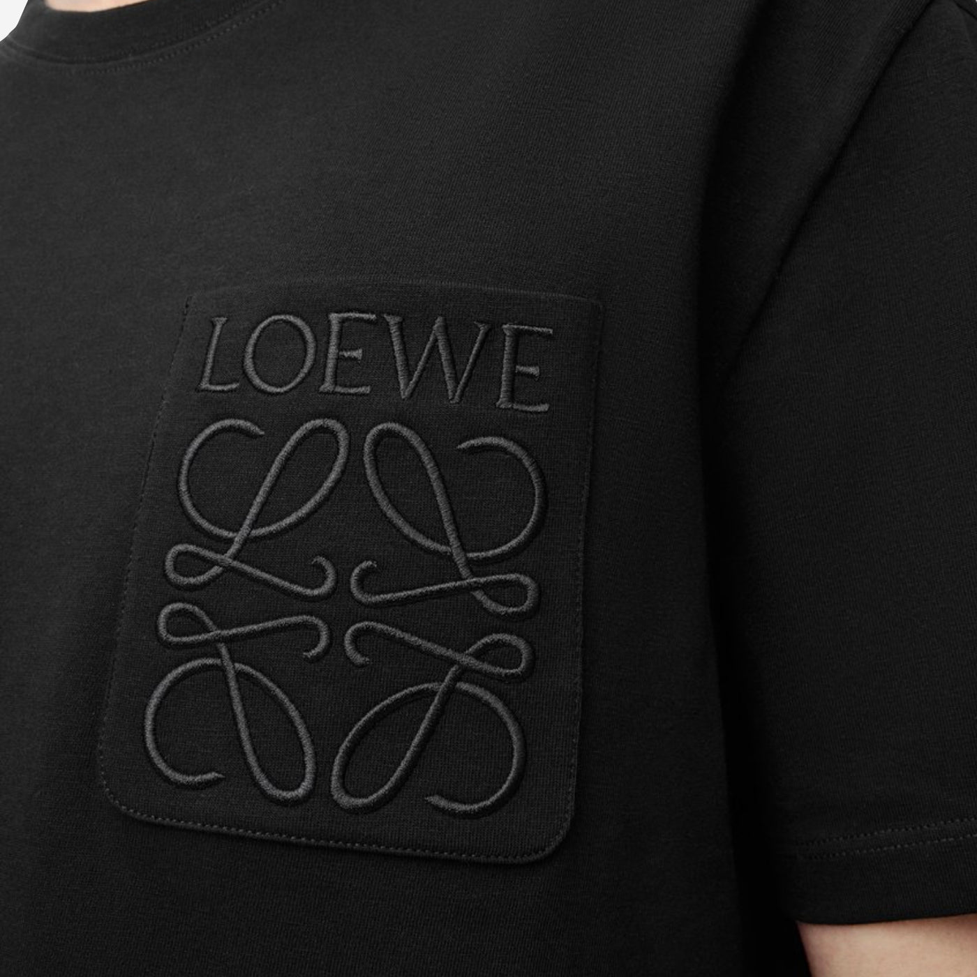 Loewe Relaxed Fit Anagram Embroidery Pocket T-Shirt