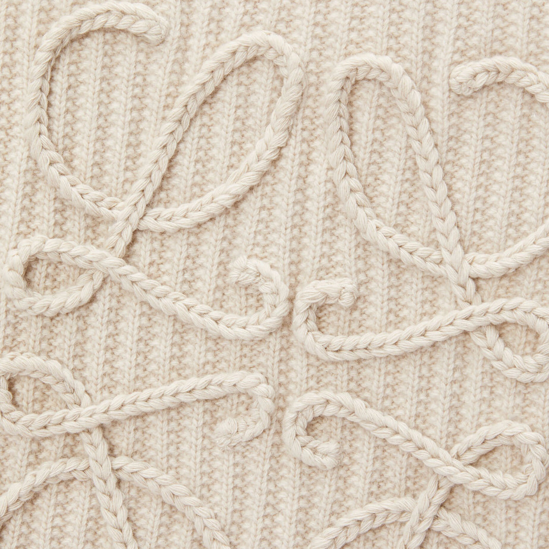 LOEWE アナクラム刺繍スカフ F655SS1X04 2200 Loewe Anagram Wool Scarf – ZAP