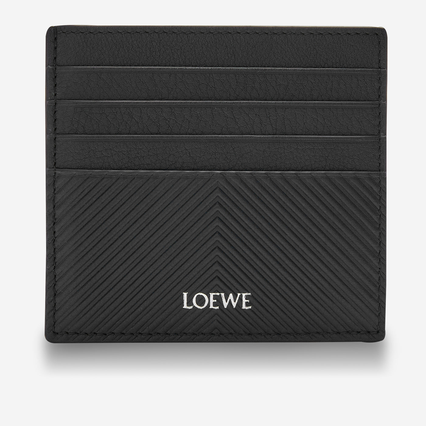 Loewe Textured Calfskin Open Cardholder