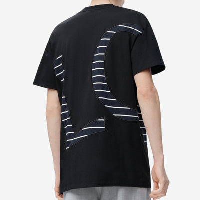 Loewe Striped Intarsia Embroidery Logo T-Shirt