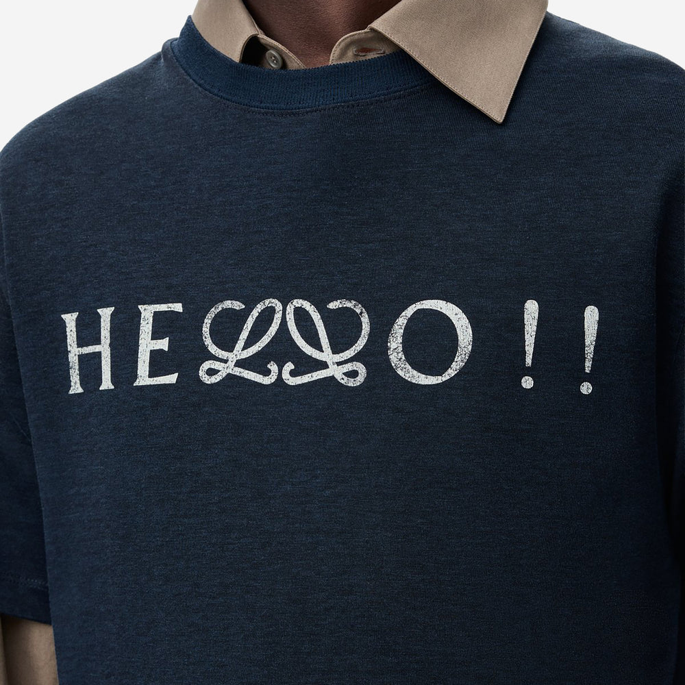 LOEWE HELLO ロゴ Tシャツ ブラック Loewe Hello Anagram Print T-Shirt – ZAP
