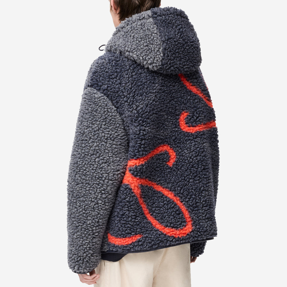 Loewe Anagram Wool Blend Hooded Jacket – ZAP