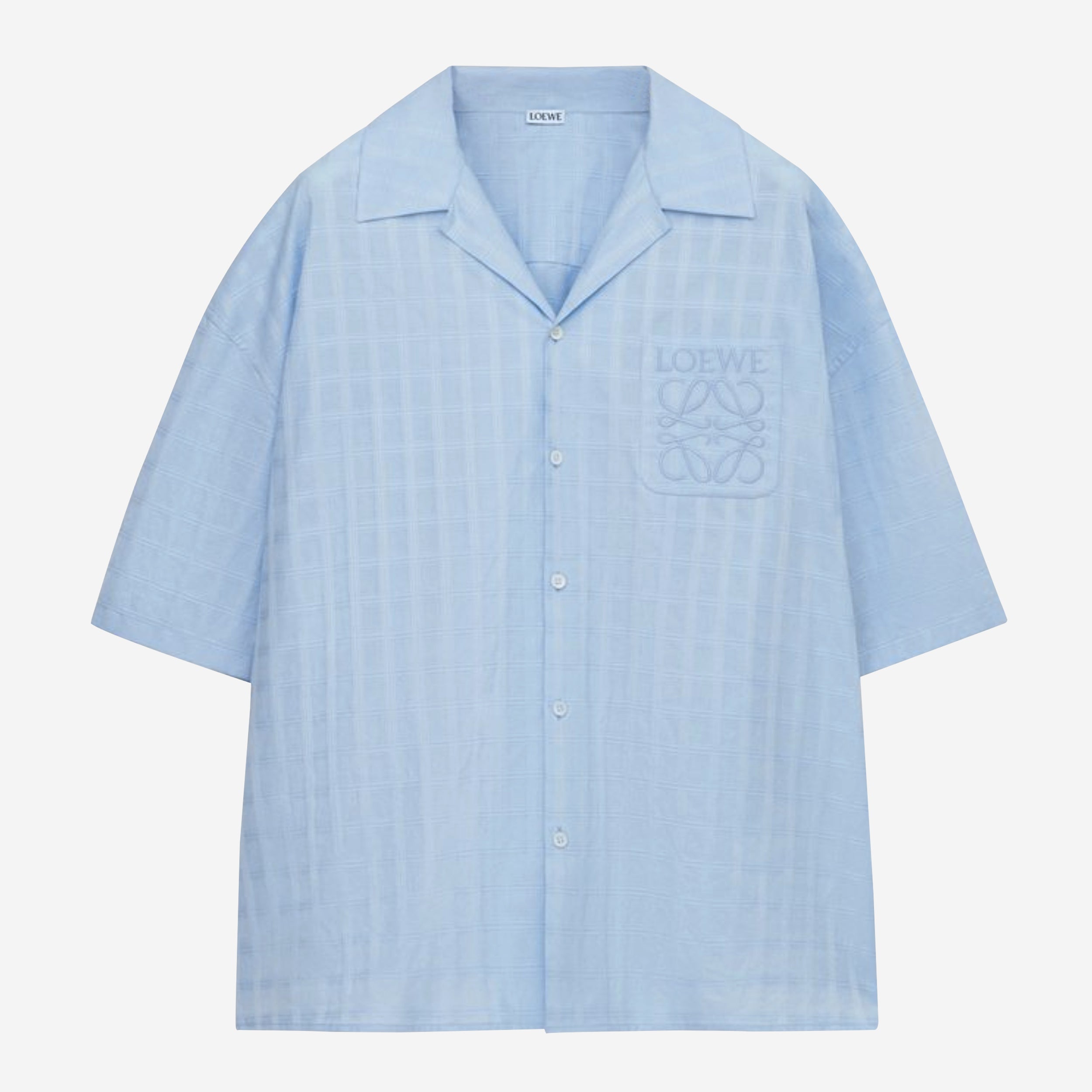 Loewe Short Sleeve Jacquard Anagram Pocket Shirt