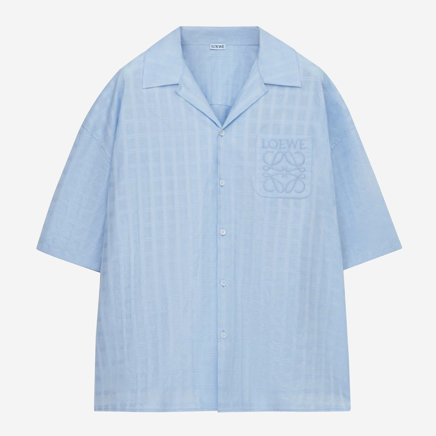 Loewe Short Sleeve Jacquard Anagram Pocket Shirt