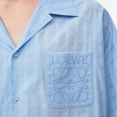 Loewe Short Sleeve Jacquard Anagram Pocket Shirt