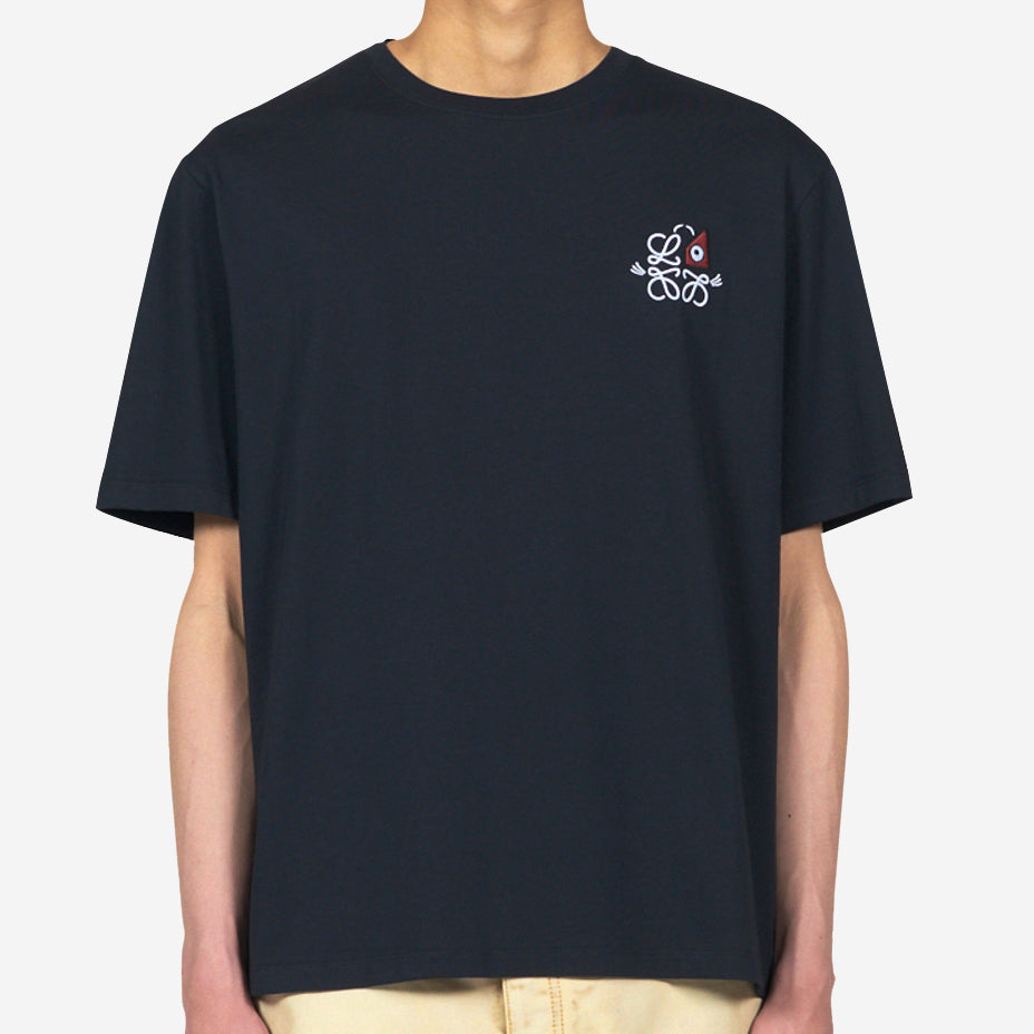 Loewe Anagram Chest Embroidery Louis Wain T-Shirt