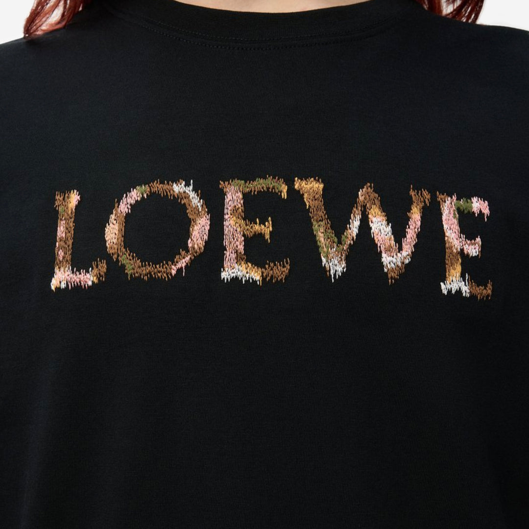 Loewe Relaxed Fit Logo Embroidery T-Shirt – ZAP