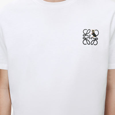 Loewe Anagram Cat And Anagram Embroidery T-Shirt