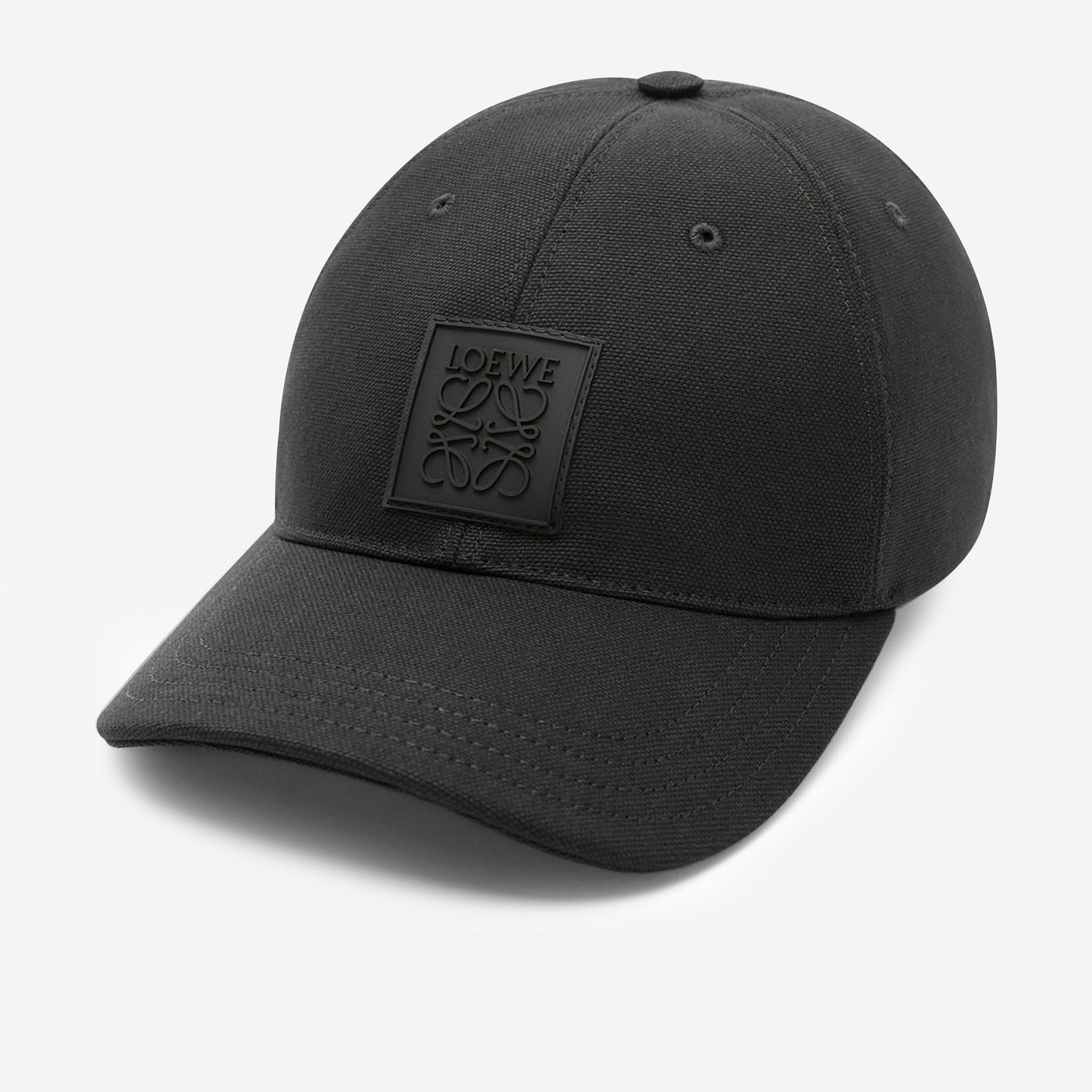 Loewe Canvas Rubber Logo Patch Cap