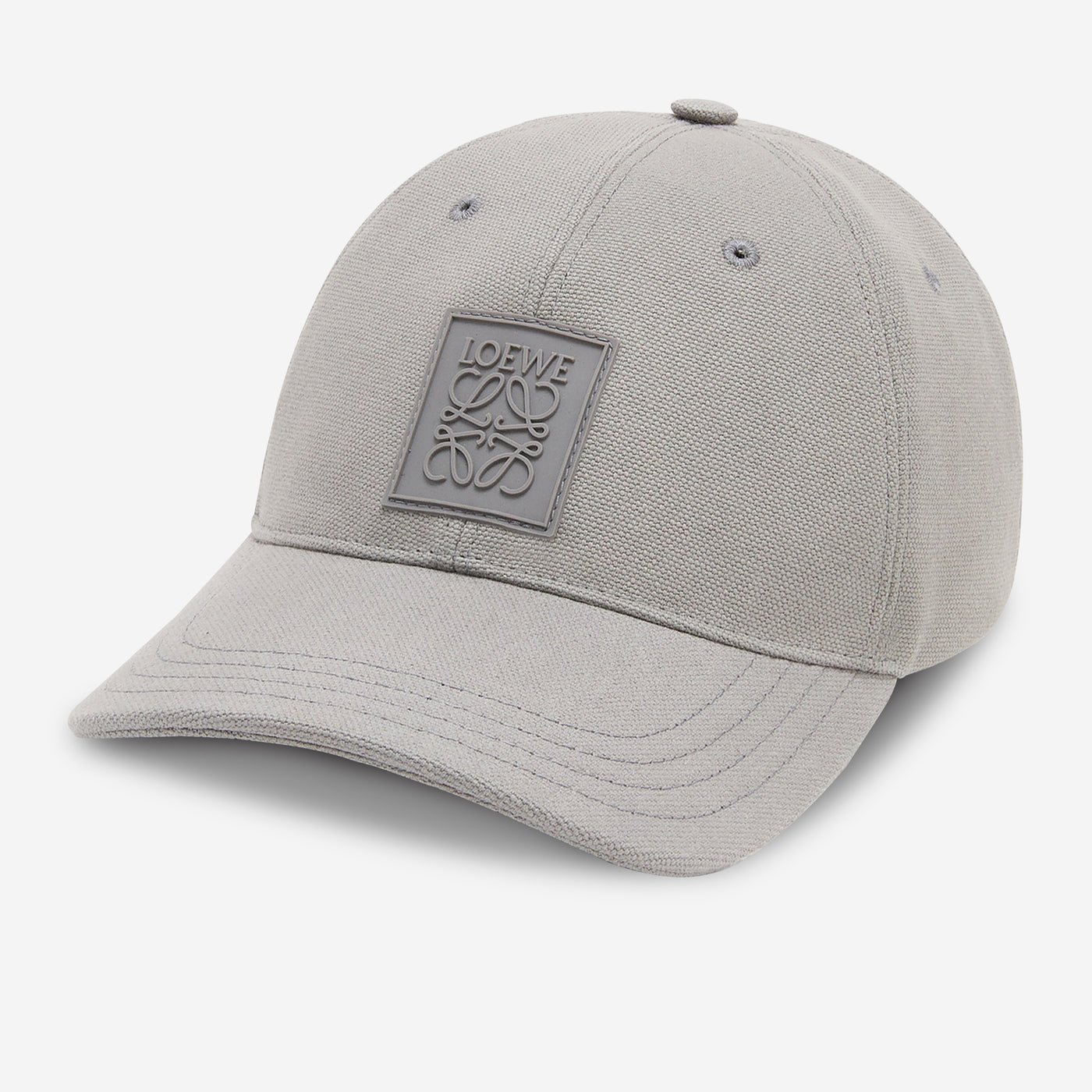 Loewe Canvas Rubber Logo Patch Cap