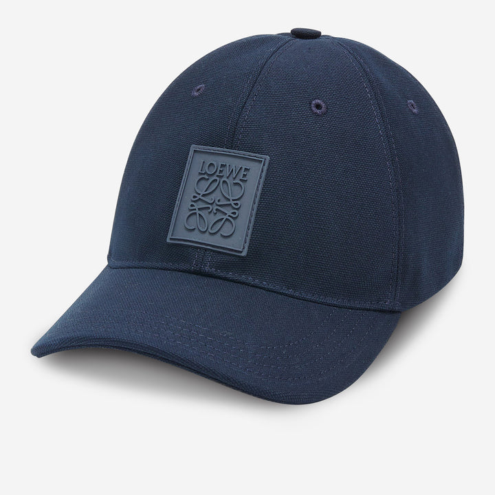 【新品完売】LOEWE パッチキャップ　ディープネイビー ロゴ入り Patch cap in canvas Blue - LOEWE