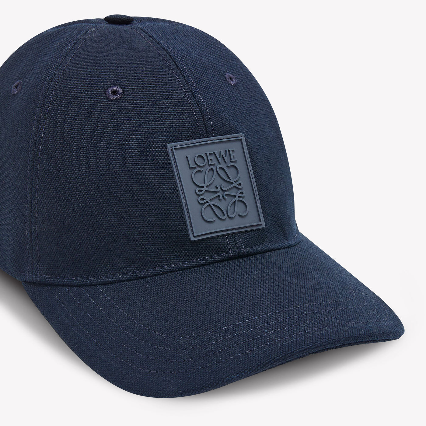 Loewe Canvas Rubber Logo Patch Cap