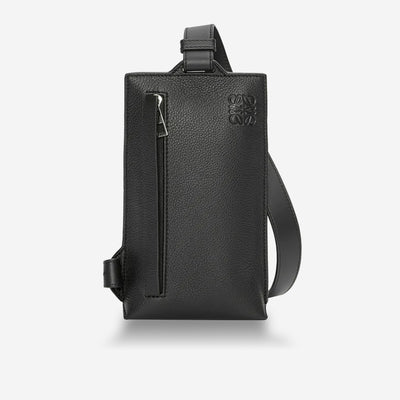 Loewe Essential Vertical T Pocket Grained Calfskin Bag
