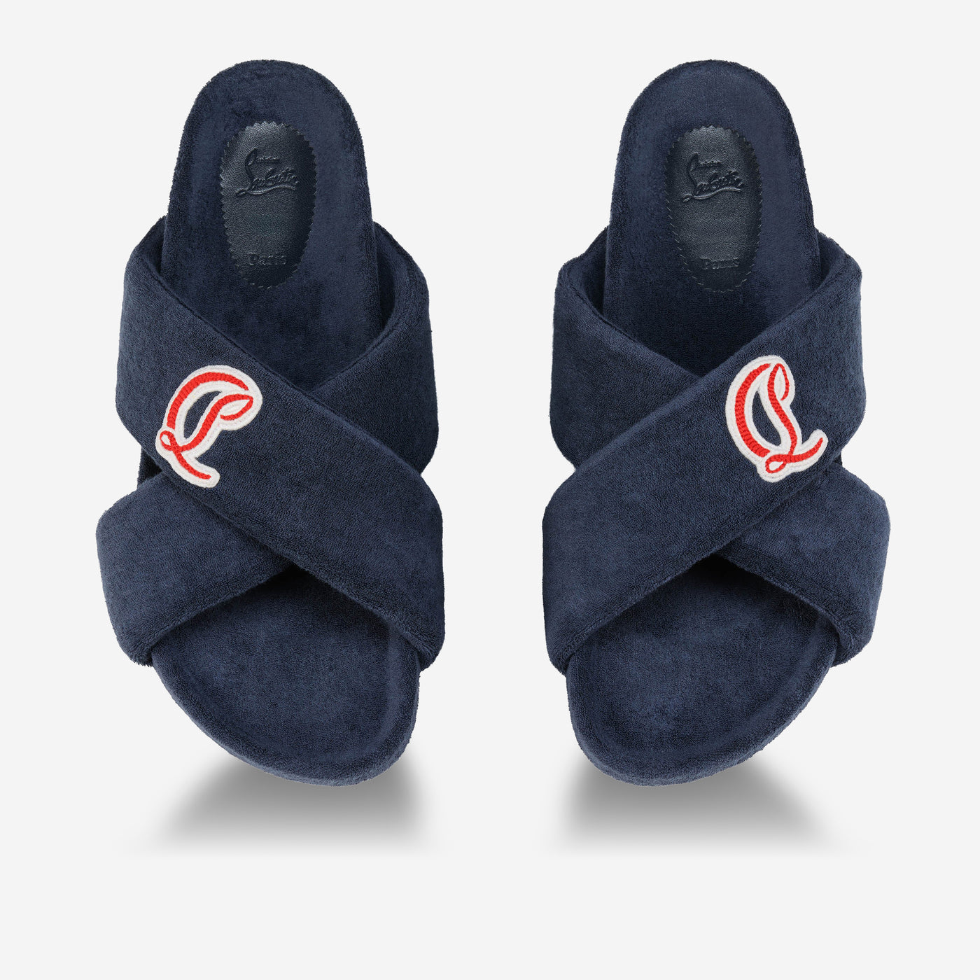 Christian Louboutin Bizzu Sponge Cotton Mules