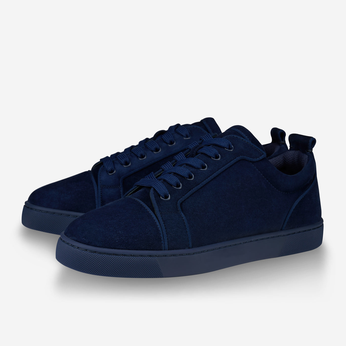 Christian Louboutin Louis Junior Veau Velours Zaffiro Sneaker