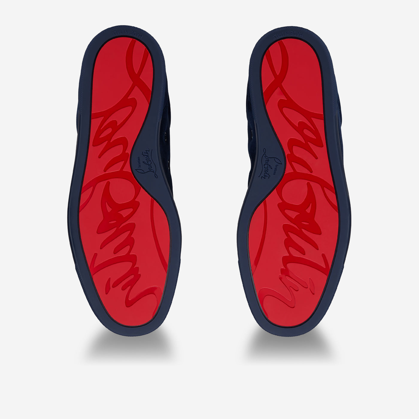 Christian Louboutin Louis Junior Veau Velours Zaffiro Sneaker
