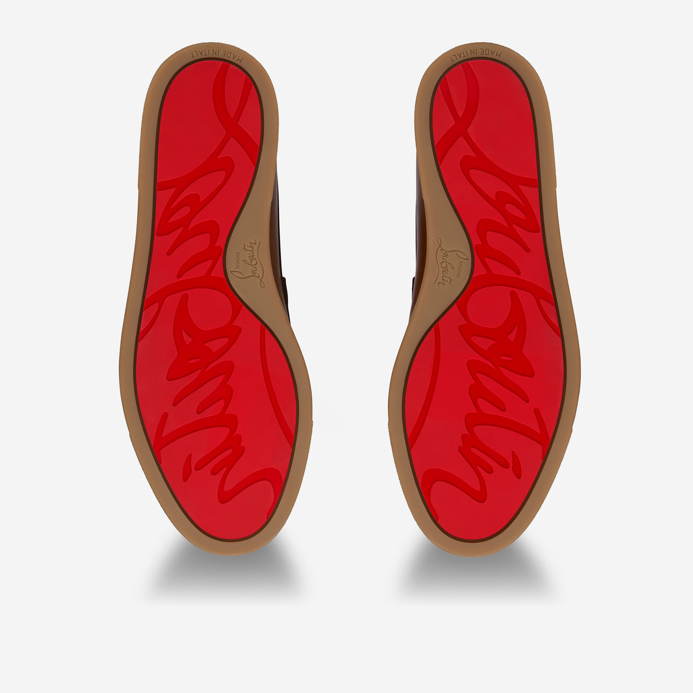 Christian Louboutin Chambeliboat Havane Patinated Calf Leather Shoe