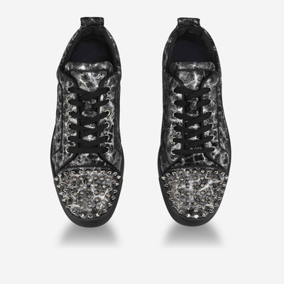 Christian Louboutin Storm Printed Louis Junior Spikes Sneakers