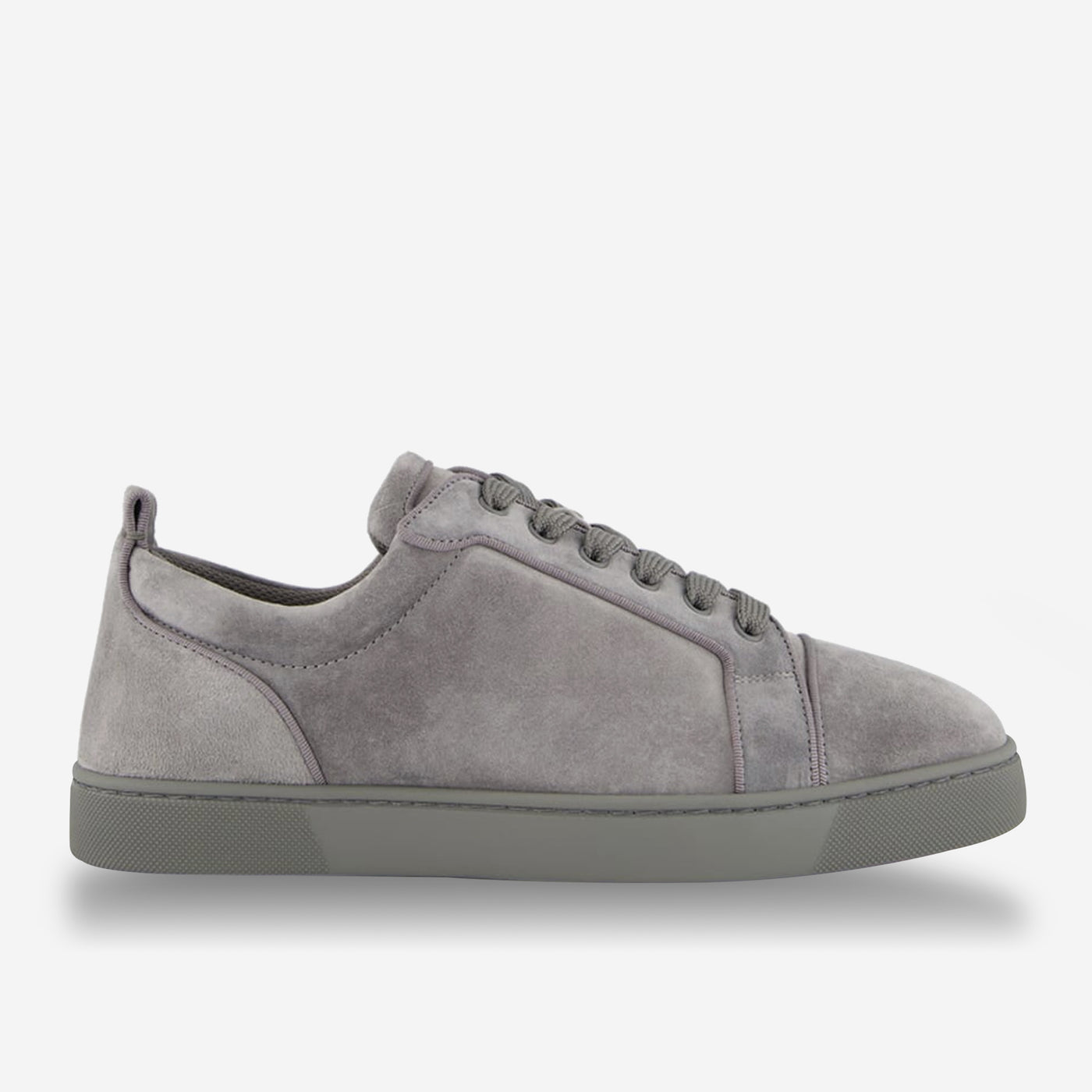Christian Louboutin Louis Junior Orlato Velours Smoke Grey Sneakers