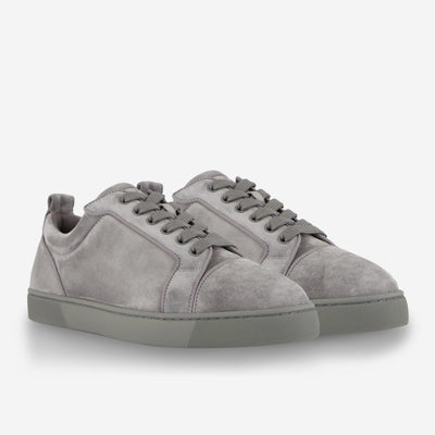 Christian Louboutin Louis Junior Orlato Velours Smoke Grey Sneakers
