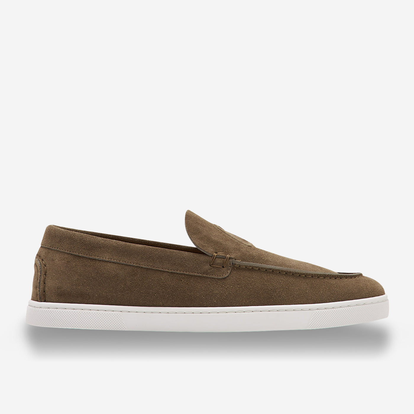 Christian Louboutin Varsiboat Suede Leather Loafers