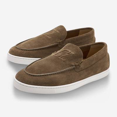 Christian Louboutin Varsiboat Suede Leather Loafers