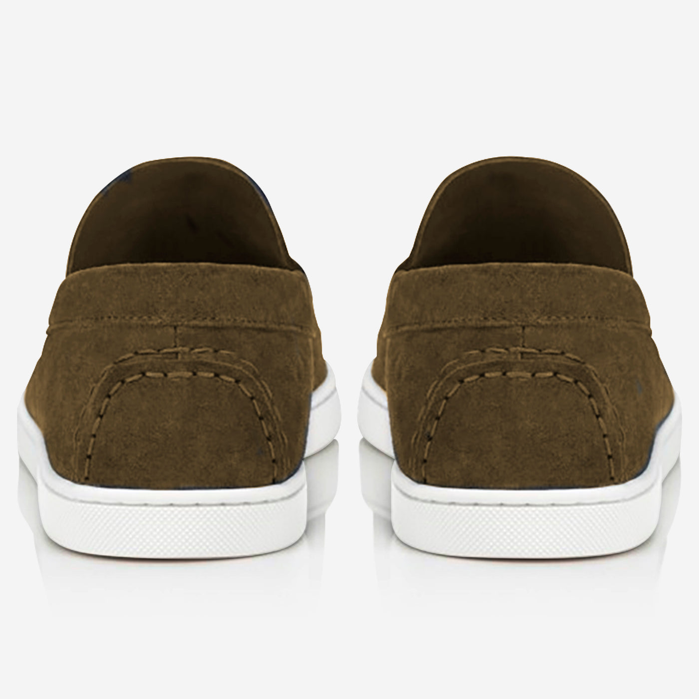 Christian Louboutin Varsiboat Suede Leather Loafers