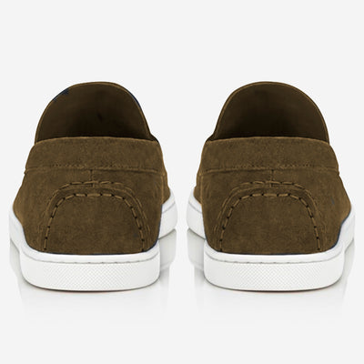 Christian Louboutin Varsiboat Suede Leather Loafers