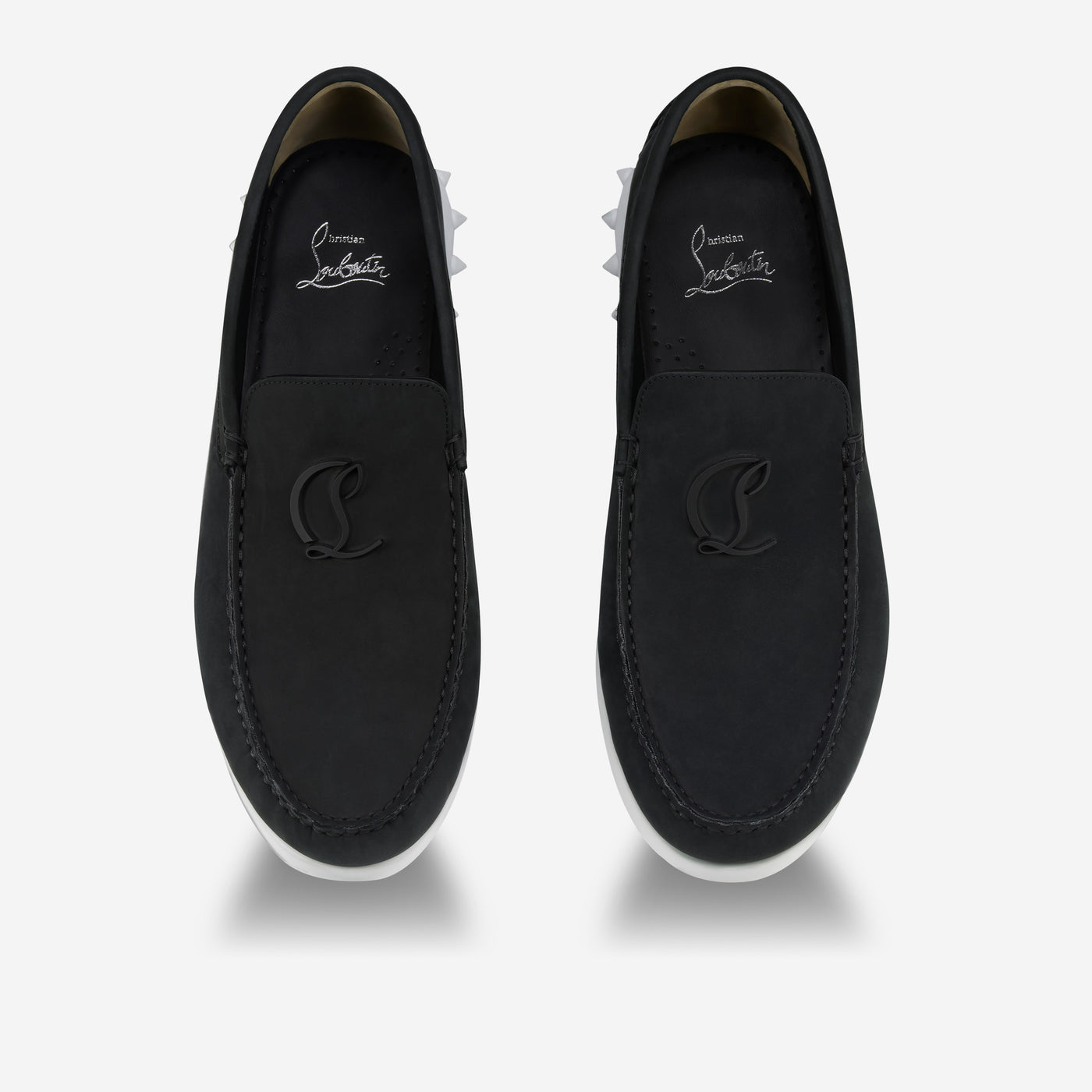 Christian Louboutin Moonkel Nubuck Leather Spike Sole Loather