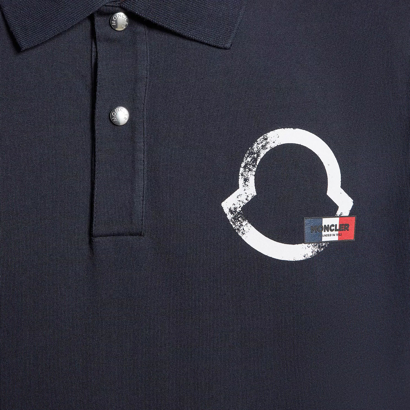 Moncler Logo Outline Polo Shirt