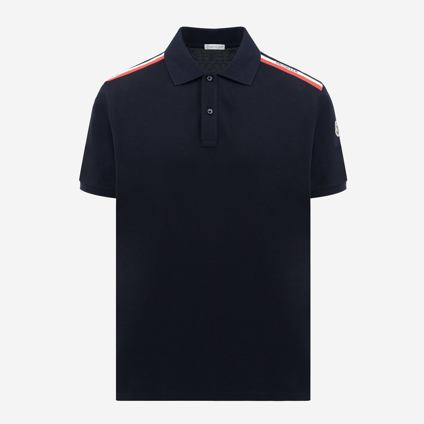 Moncler Web Shoulder Polo Shirt