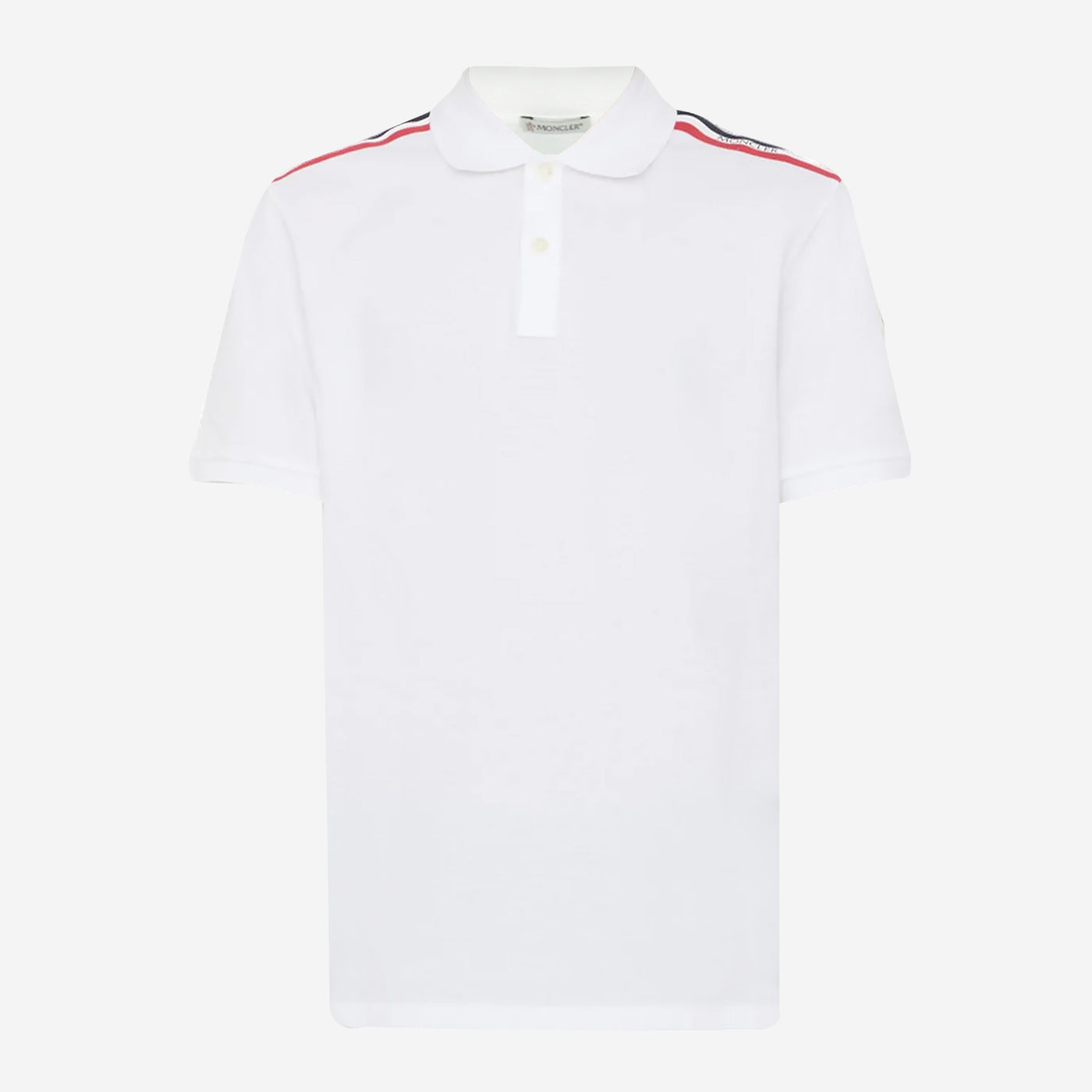 Moncler Web Shoulder Polo Shirt