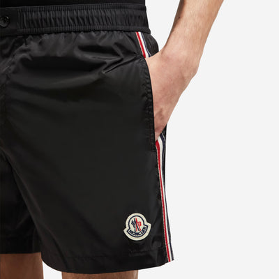 Moncler Tricolour-Trimmed Swim Shorts