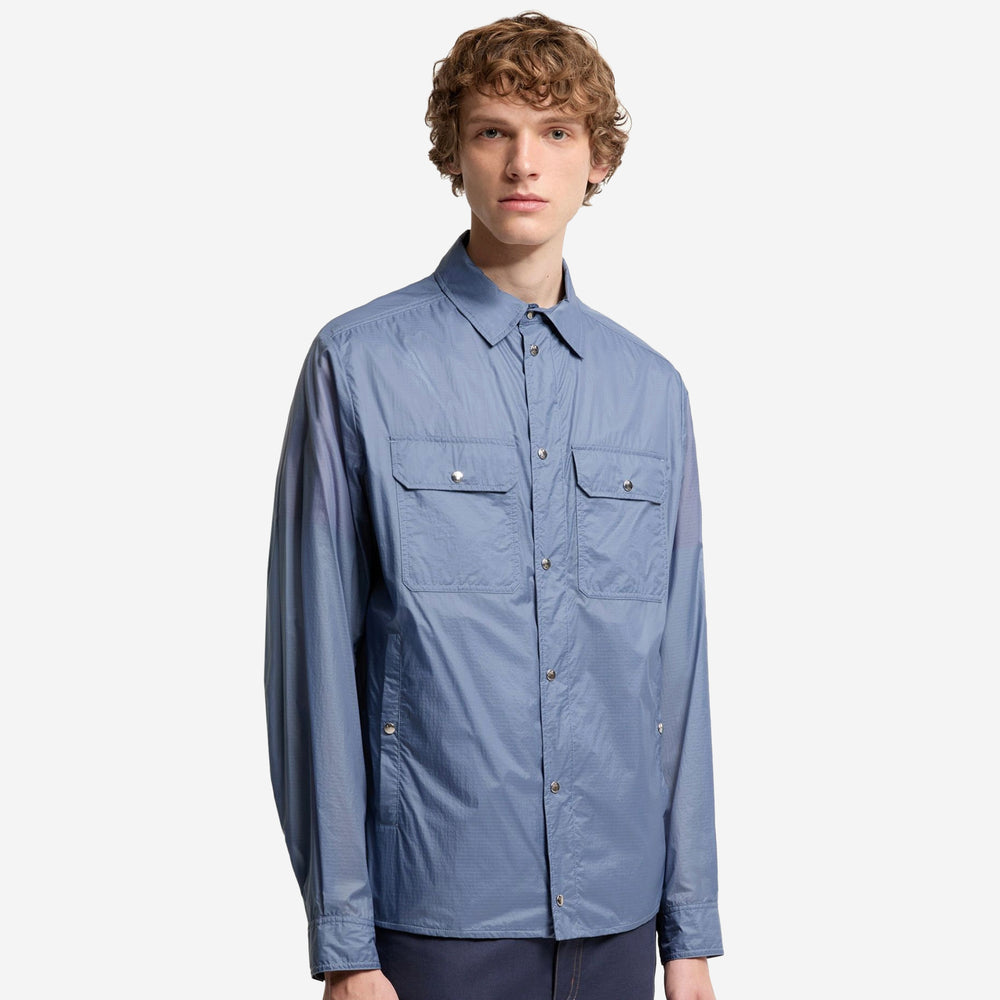 Moncler Logo Patch Long Sleeve Shirt ZAP Moncler Logo Patch Long Sleeve Shirt ZAP