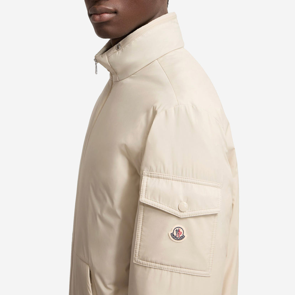 MONCLERベージュ モッズコート中キルティング 取り外し可能 Moncler Breezes Short Padded Jacket – ZAP