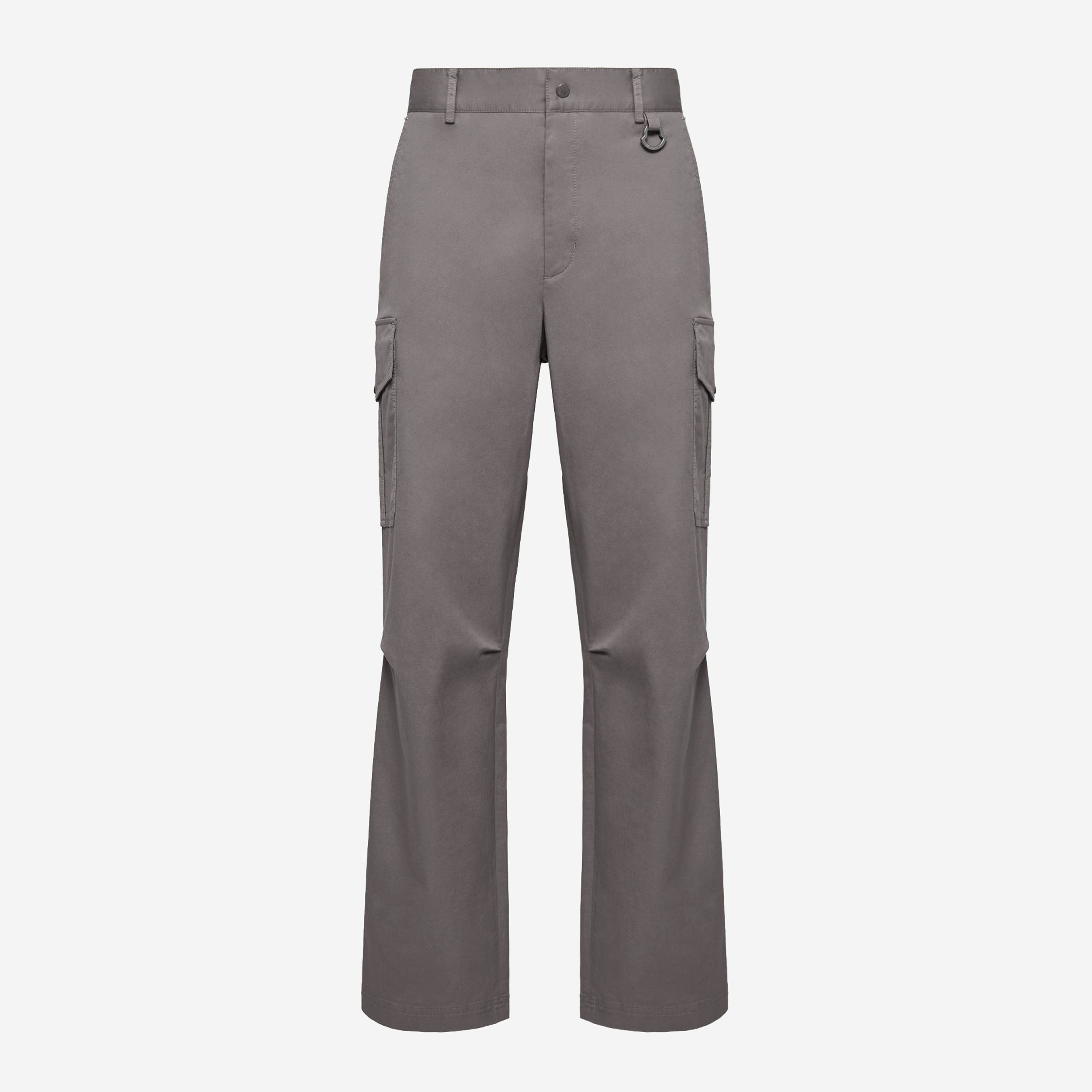 Moncler Cargo Cotton Blend Gabardine Trousers