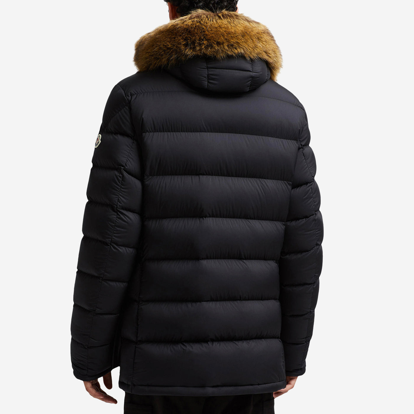 Moncler Clunye Fur Hooded Down Jacket