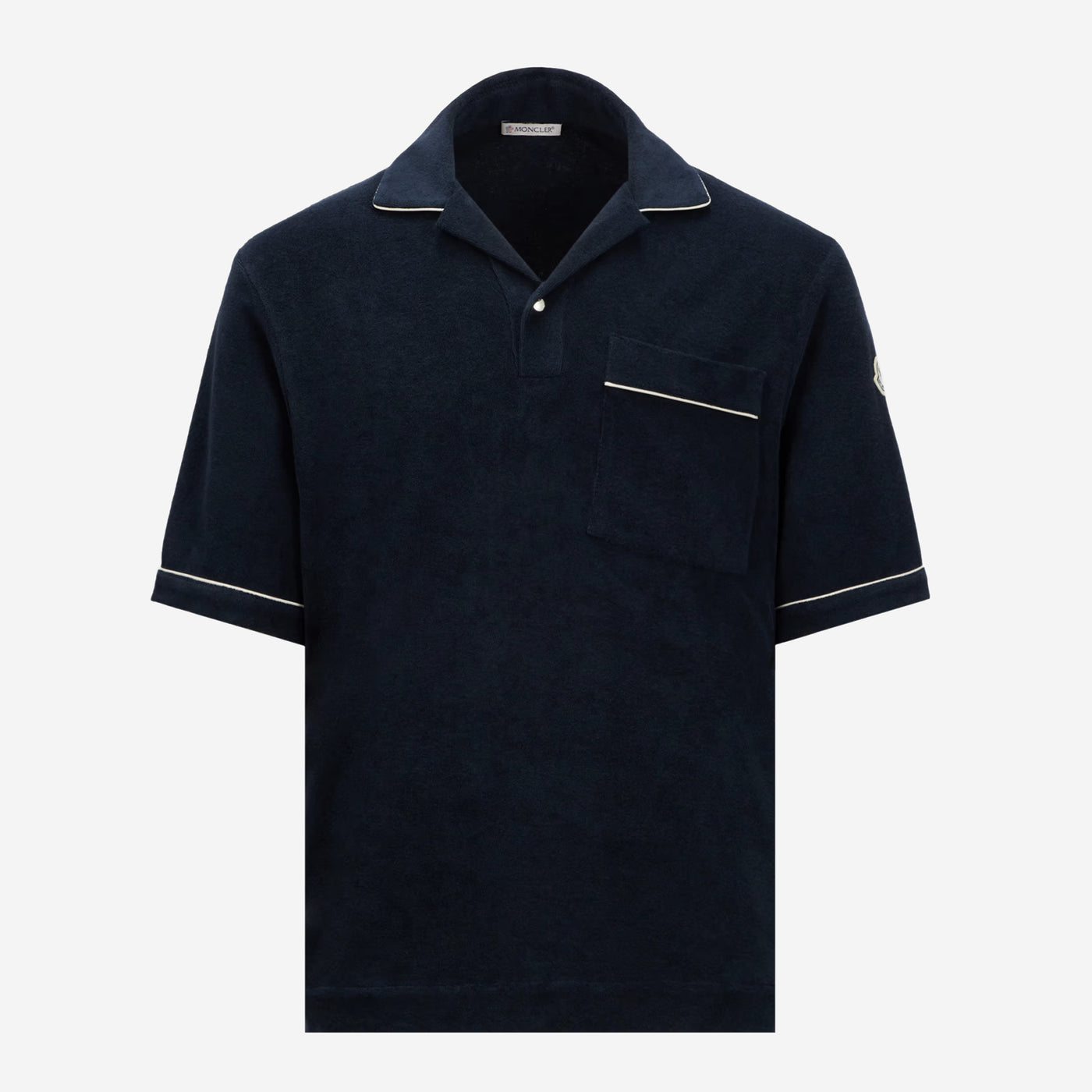 Moncler Cotton Terry Fabric Polo Shirt
